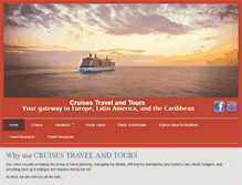 Tablet Screenshot of cruisestravelandtours.com